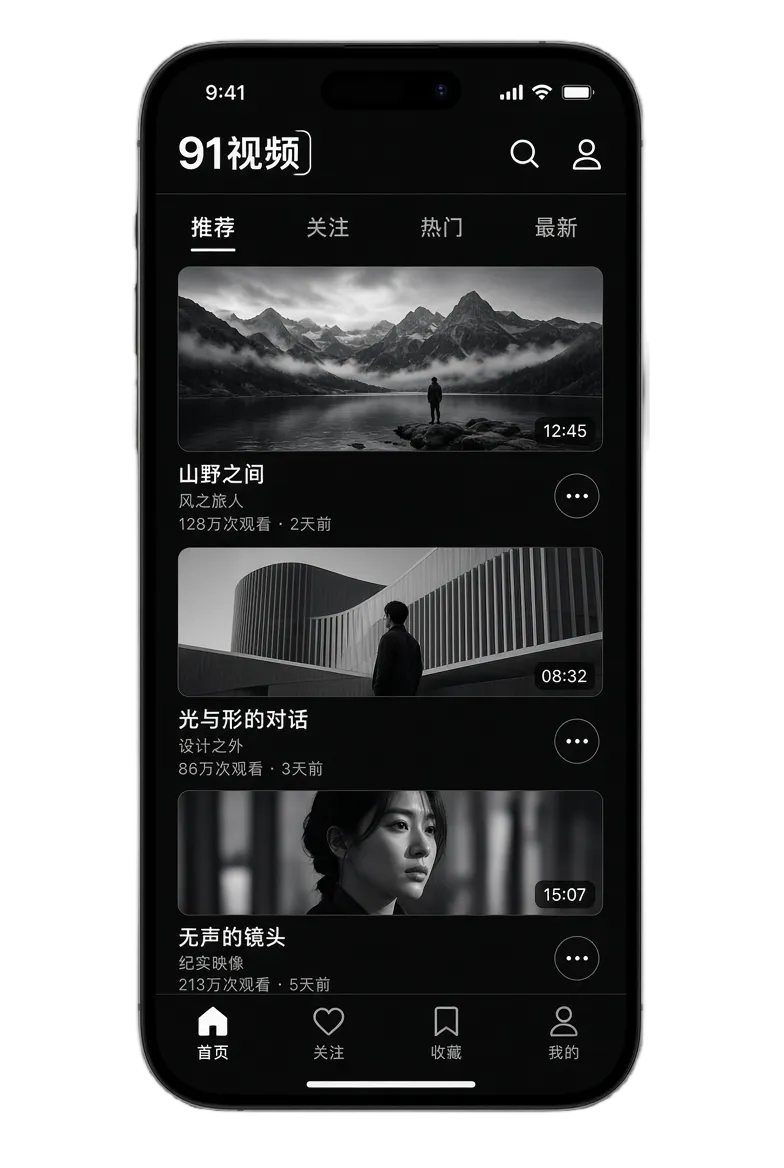 91视频APP移动端视觉